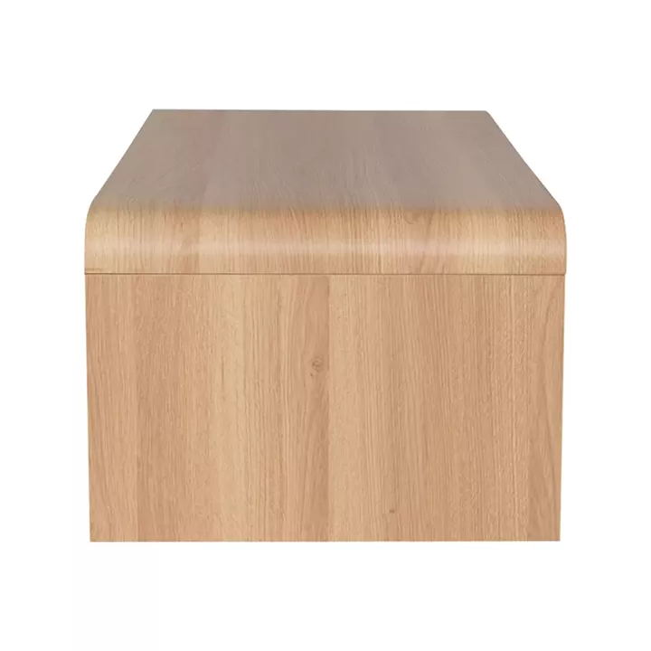 Τραπέζι σαλονιού Kelba pakoworld mdf σε φυσική απόχρωση 100x50x35,5εκ