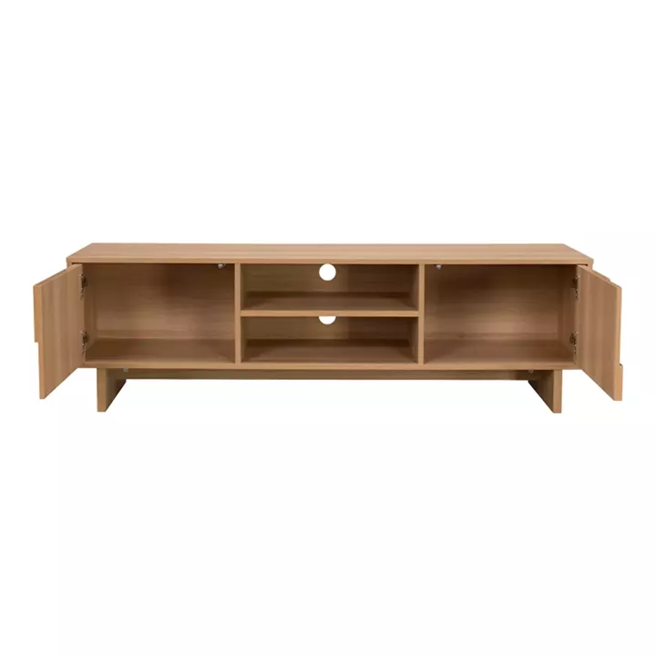 Jenfia pakoworld mdf tv stand in natural shade 150x39x45.5cm