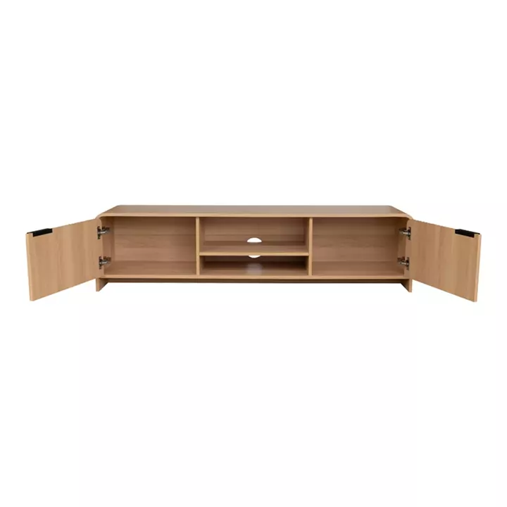 Anfen pakoworld mdf tv stand in natural shade 160x39x40.5cm