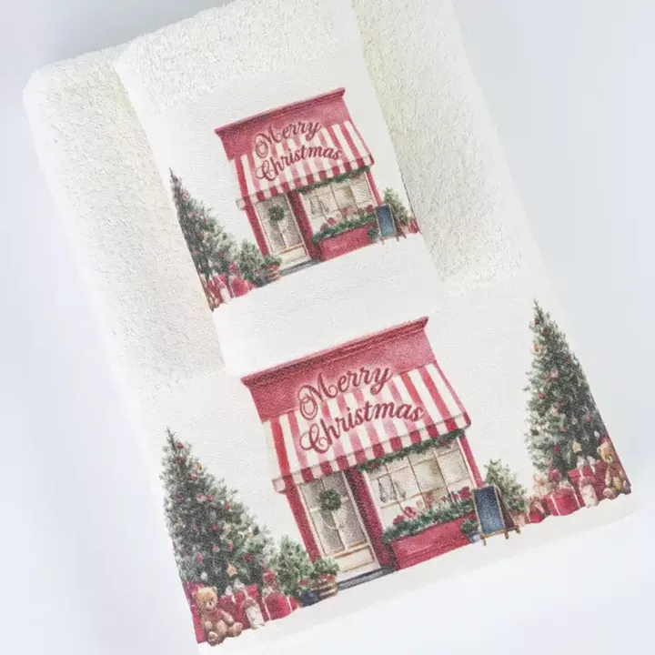 Πετσέτες Χριστουγεννιάτικες Σετ 2ΤΜΧ ChristmasShop