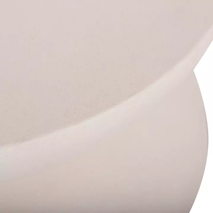 COFFEE TABLE ROUND ANNA HM18158.02 FIBER CEMENT IN WHITE--Φ92x44.5Hcm.