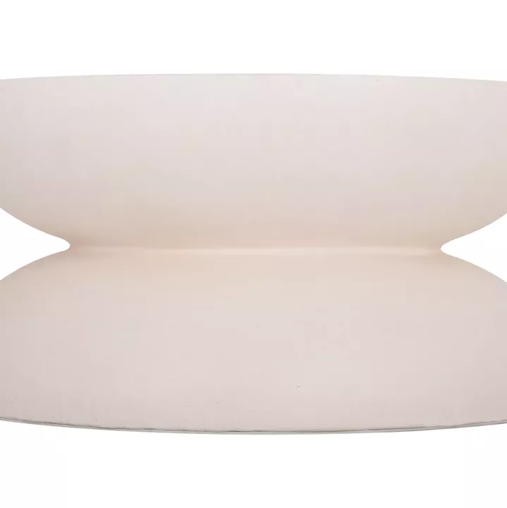 COFFEE TABLE ROUND ANNA HM18158.02 FIBER CEMENT IN WHITE--Φ92x44.5Hcm.
