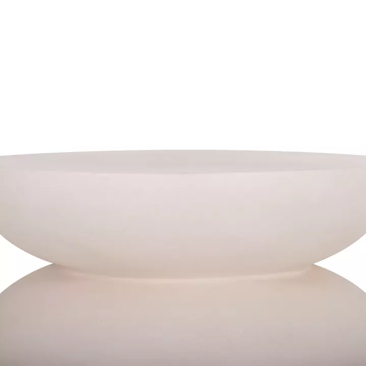 COFFEE TABLE ROUND ANNA HM18158.02 FIBER CEMENT IN WHITE--Φ92x44.5Hcm.