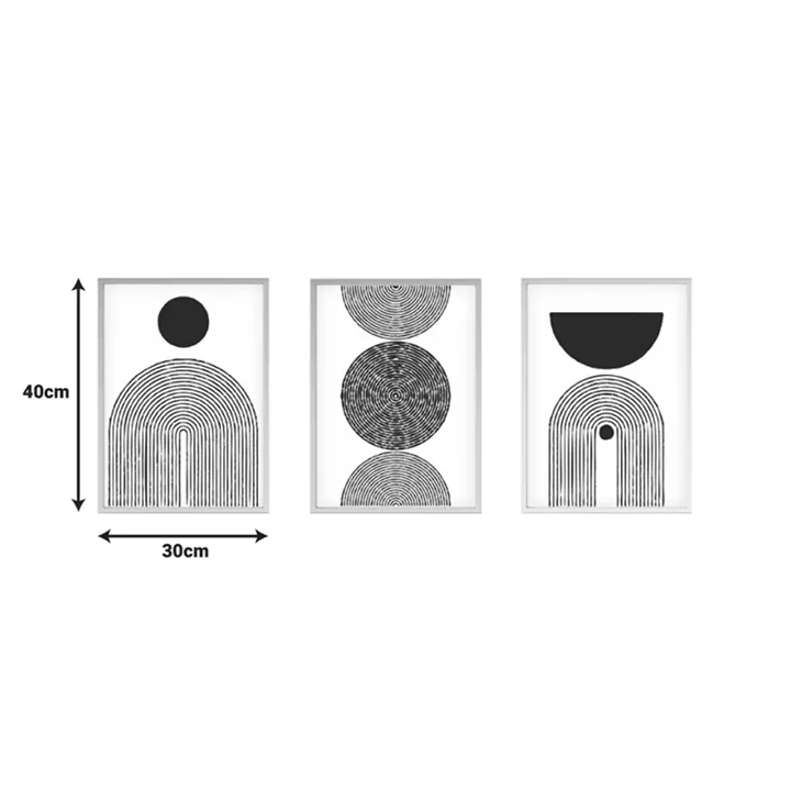 Canvas painting Serchie pakoworld triptych with digital printing 30x3x40cm