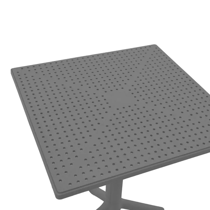 Groovy table pakoworld pp perforated anthraicte 60x60x76cm