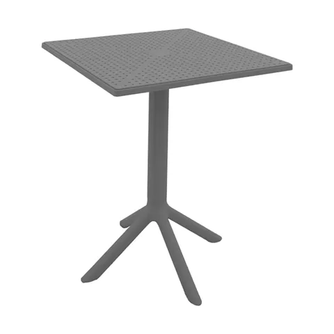 Groovy table pakoworld pp perforated anthraicte 60x60x76cm