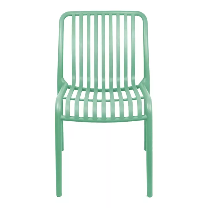 Chair Zoi pakoworld stackable mint PP 42x58x79cm