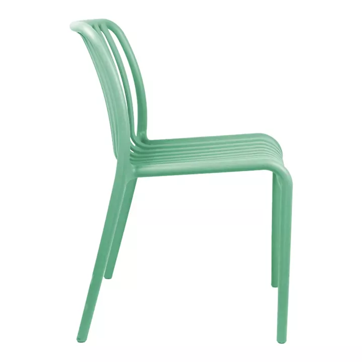 Chair Zoi pakoworld stackable mint PP 42x58x79cm