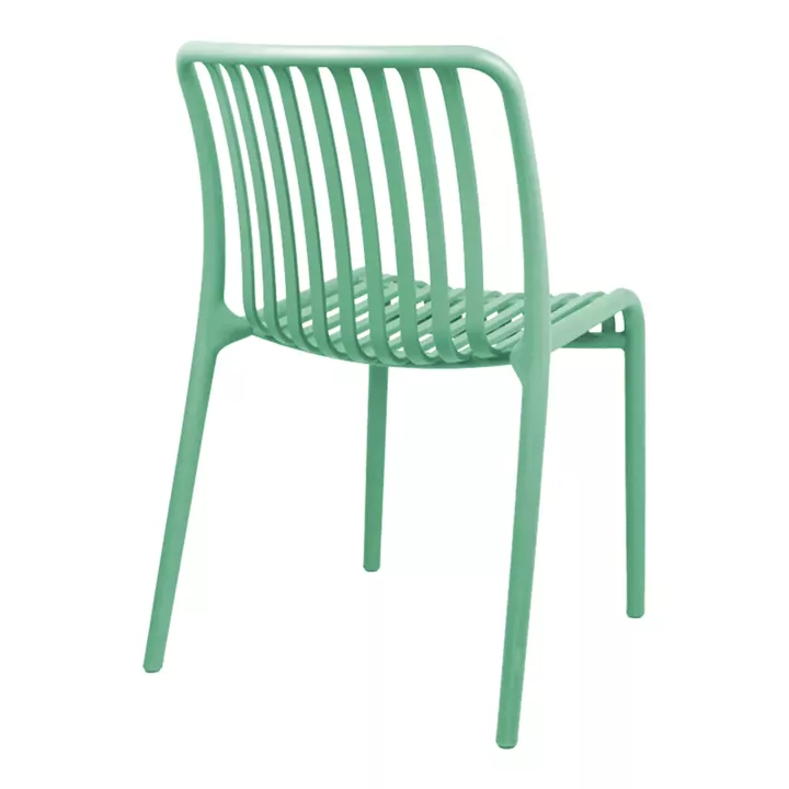 Chair Zoi pakoworld stackable mint PP 42x58x79cm