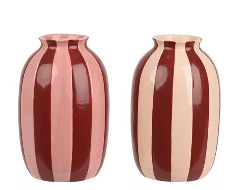 Beauty Home Χριστουγεννιάτικο Διακοσμητικό Βάζο Stoneware Ø13,6 x 21 cm      