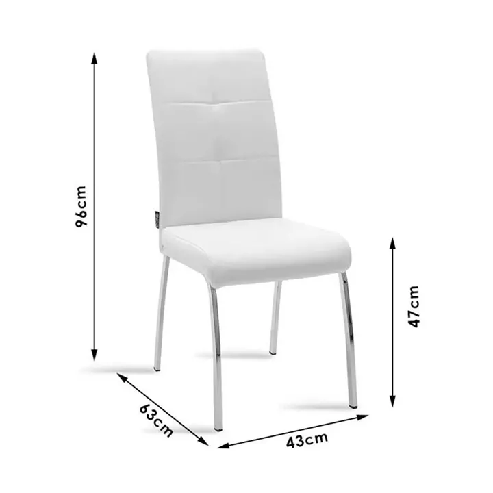 Dining Room with Ariadne Mocha Chairs and Antoro Glass Table Φ100x75cm Set of 5pcs