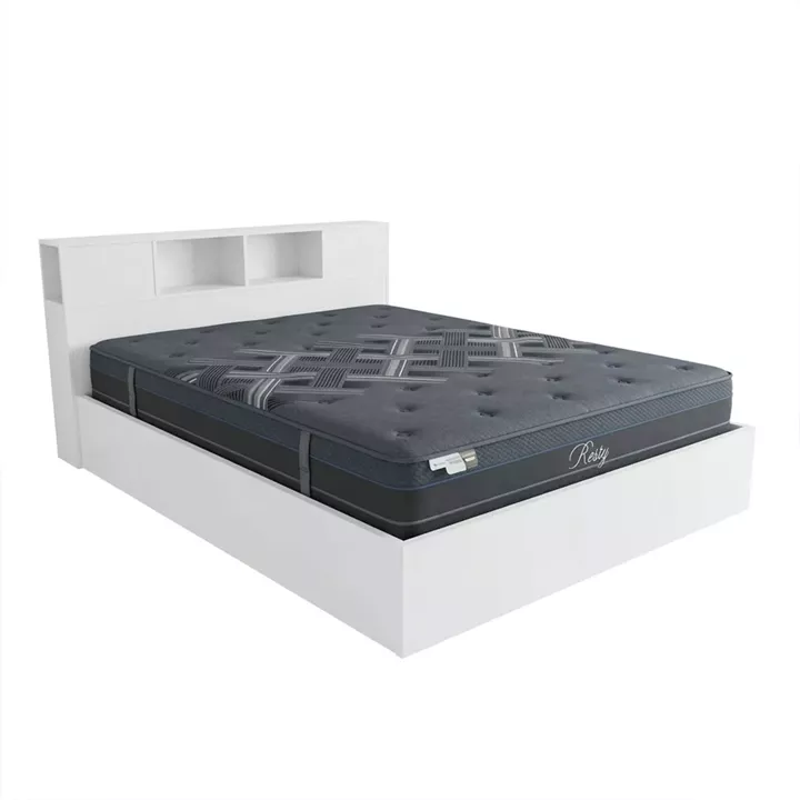 Κρεβάτι με στρώμα Olympus Resty pakoworld λευκό 160x200εκ