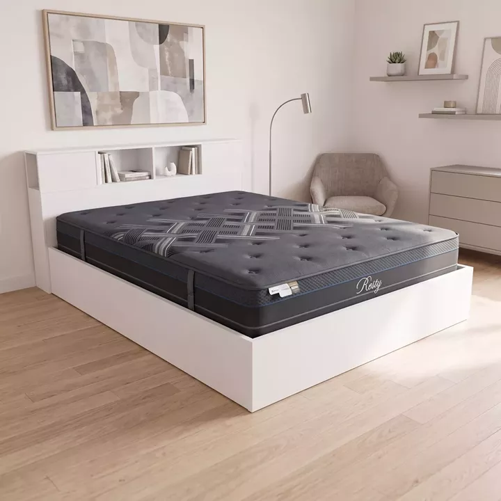 Κρεβάτι με στρώμα Olympus Resty pakoworld λευκό 160x200εκ