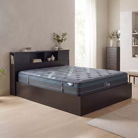Κρεβάτι με στρώμα Olympus Resty pakoworld wenge 160x200εκ