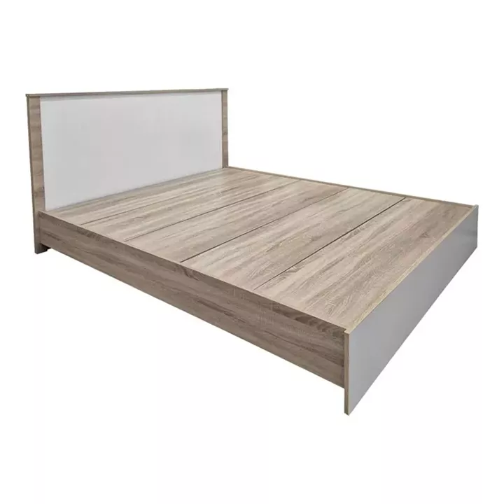 Bed with mattress Athos-Resty pakoworld sonoma-white 160x200cm