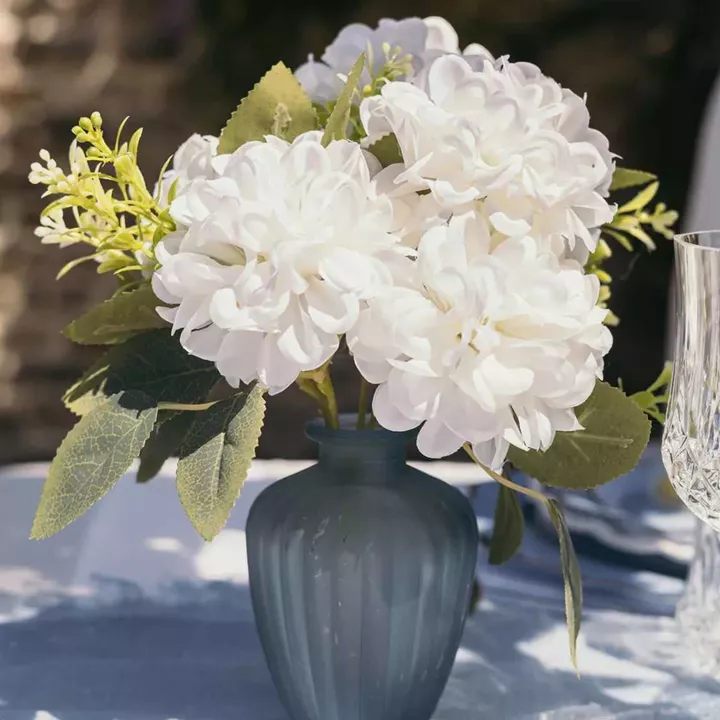 Beauty Home Βάζο γυάλινο Jeanne – Μπλε Ø7,5×10,5cm – 180ml