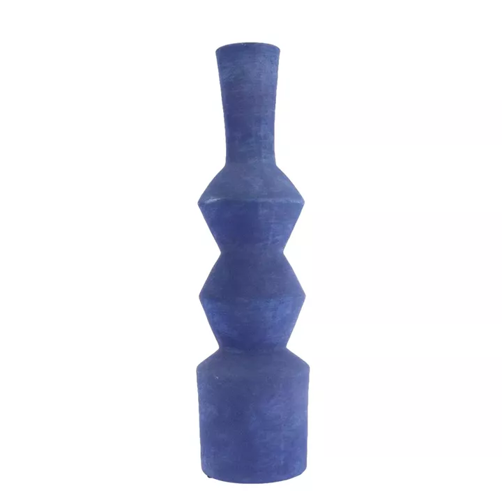 Beauty Home Βάζο Κεραμικό Sienna – Μπλε Ø15x60cm