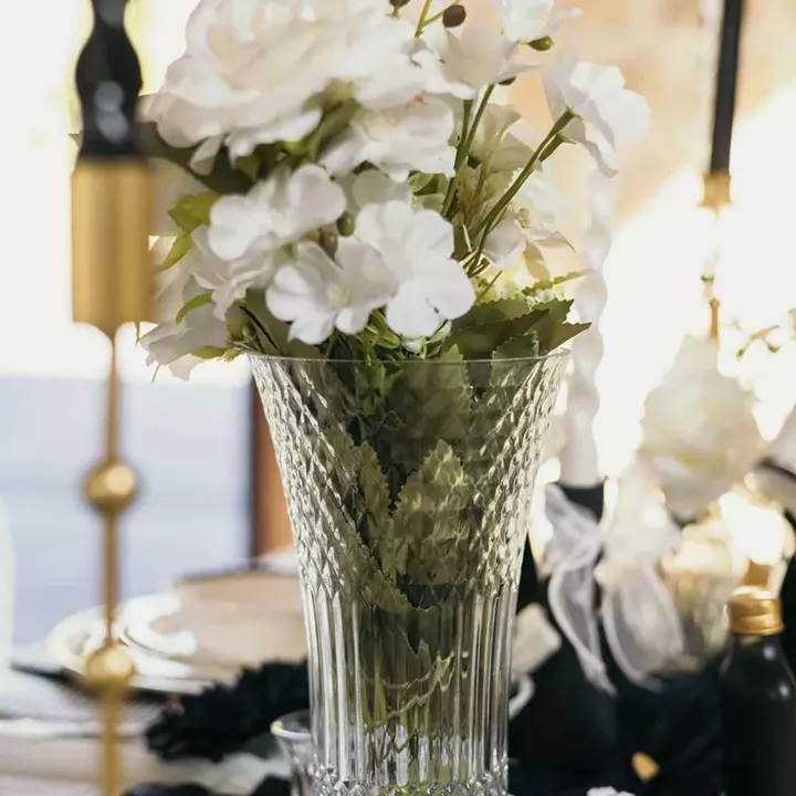 Beauty Home Βάζο γυάλινο Iris – Διαφανές Ø13x23cm – 1100ml