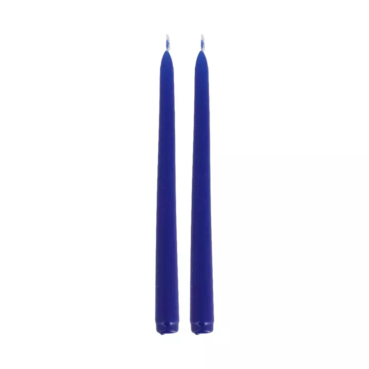 Beauty Home 2 κεριά – Μπλε ίντιγκο Ø2.2 x 25 cm