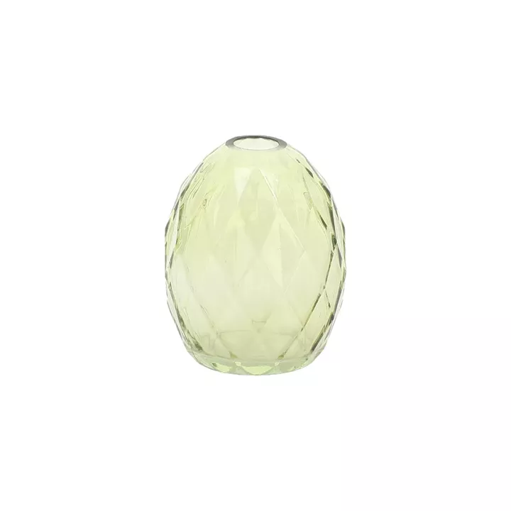 Beauty Home Βάζο γυάλινο Milo – Λαδί Ø8,5×10,5cm – 330ml