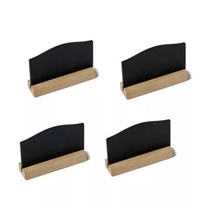 Beauty Home 4 Πίνακες Κιμωλίας σε βάση – Φυσικό ξύλο 7,6 x 5,1cm