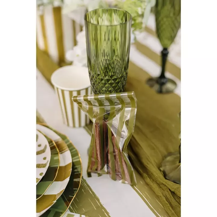 Beauty Home 10 Σακούλες με λαδι Ρίγες 8,5x16cm – Κατάλληλες για Τρόφιμα