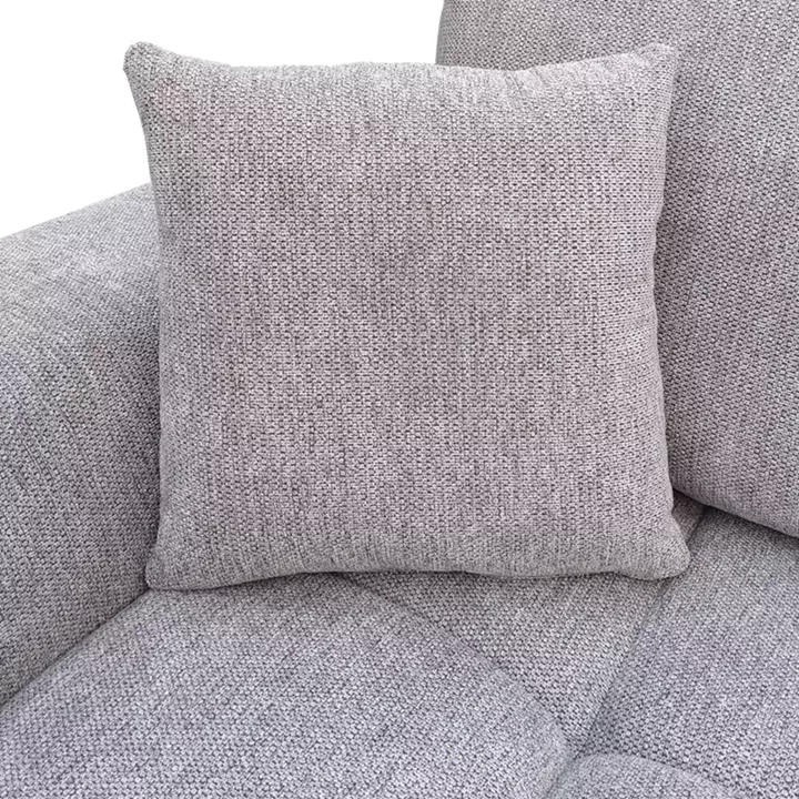 Right corner sofa Londe pakoworld grey beige fabric 273x211x92cm