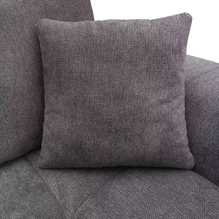 Left corner sofa Londe pakoworld grey fabric 273x211x92cm
