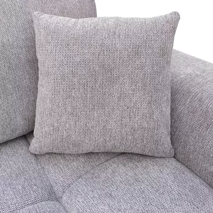 Left corner sofa Londe pakoworld grey beige fabric 273x211x92cm