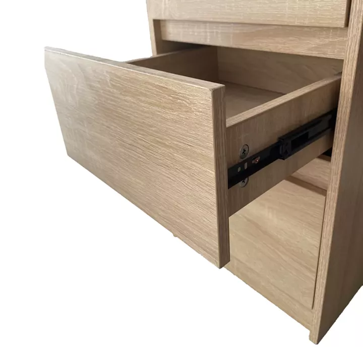 Desk with bookcase Cliner pakoworld sonoma 140x50x180cm