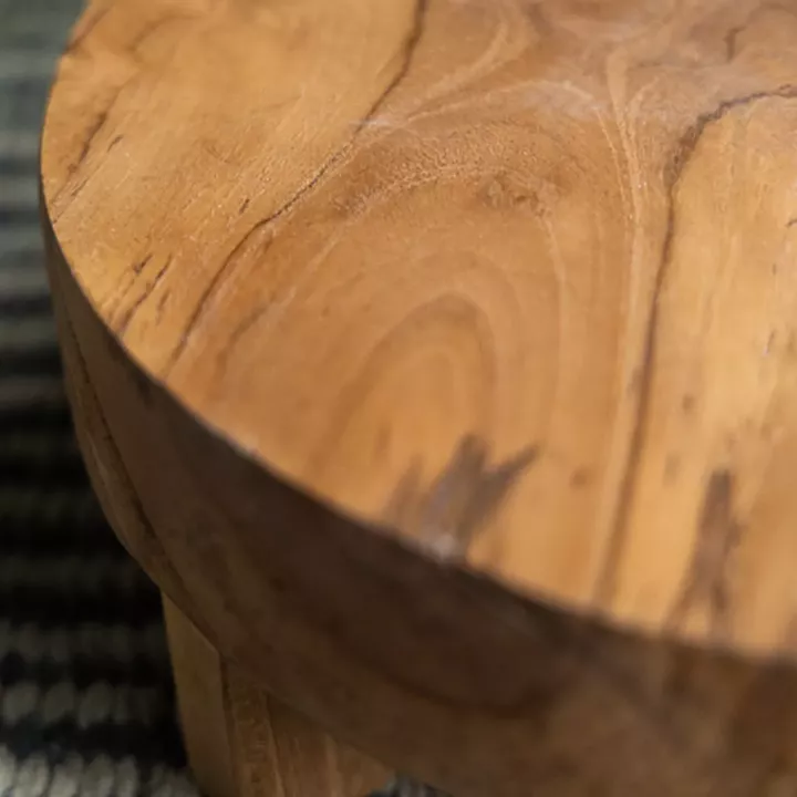 Artekko Woody Riser Διακοσμητικά Πλατό από Ξύλο Teak σε Φυσική Απόχρωση (30x30x10)cm 2pcs