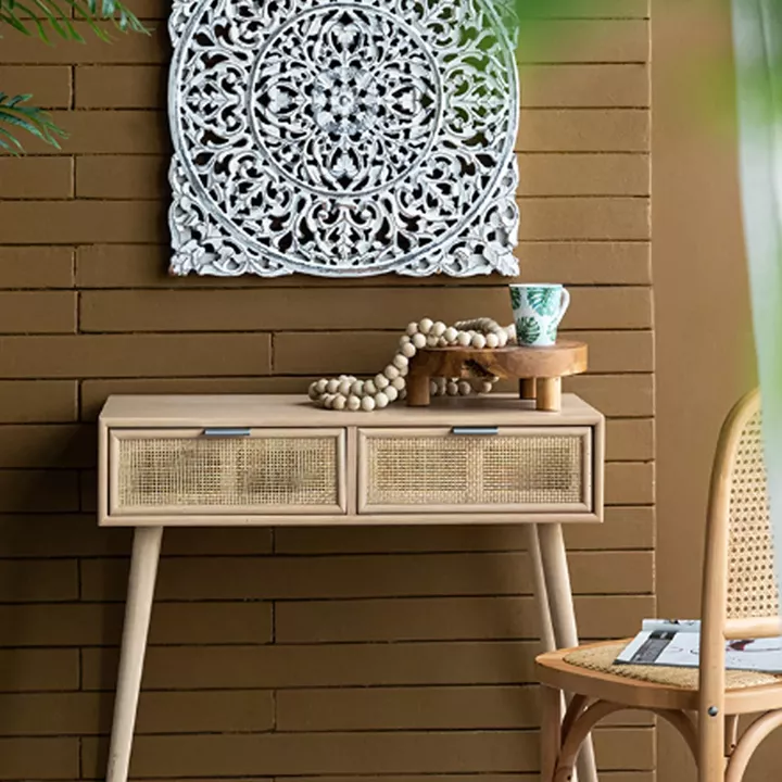 Artekko Woody Riser Διακοσμητικά Πλατό από Ξύλο Teak σε Φυσική Απόχρωση (30x30x10)cm 2pcs