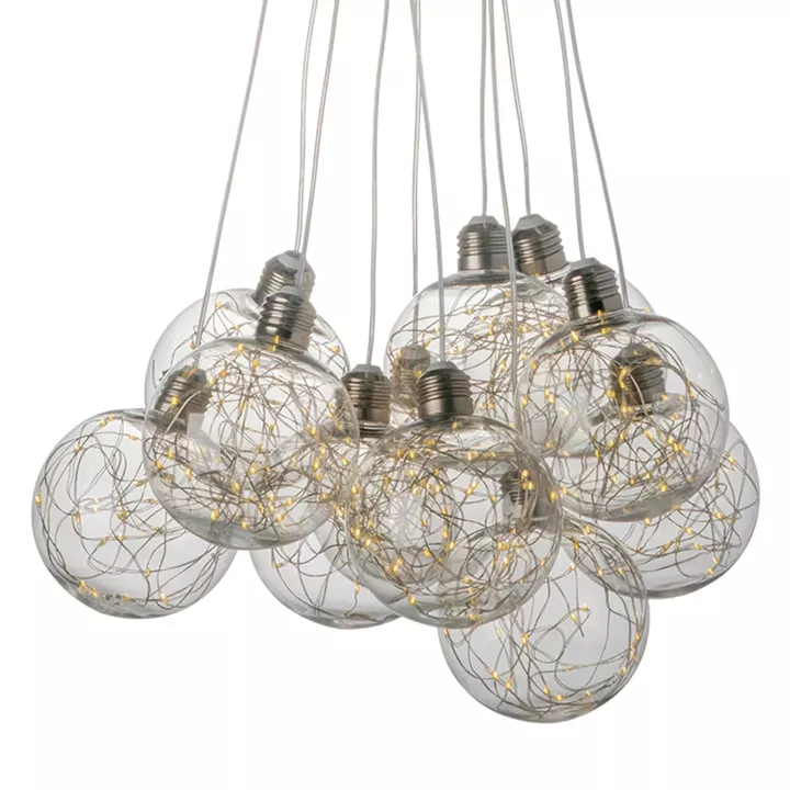 Artekko Globes Φωτιστικό Οροφής με Led Διάφανο (37x40x104)cm