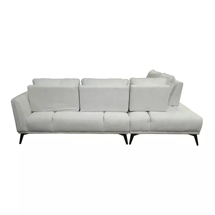Right corner sofa Belanza pakoworld beige fabric 265x213x90cm