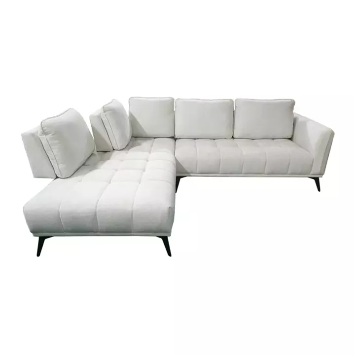 Right corner sofa Belanza pakoworld beige fabric 265x213x90cm