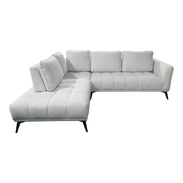 Right corner sofa Belanza pakoworld beige fabric 265x213x90cm