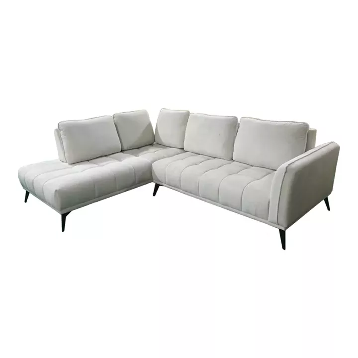 Right corner sofa Belanza pakoworld beige fabric 265x213x90cm