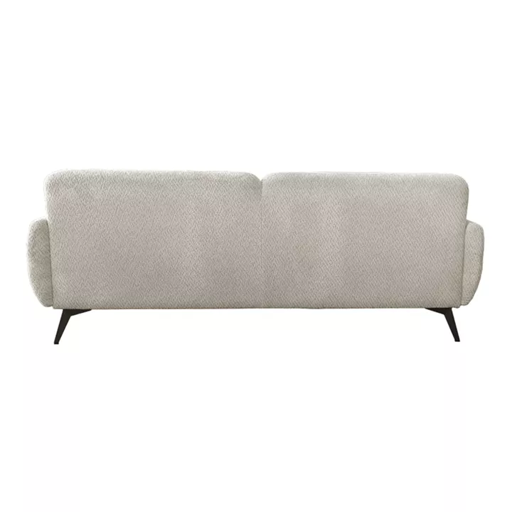 3-seater sofa Anbola pakoworld ecru fabric 213x87x80cm