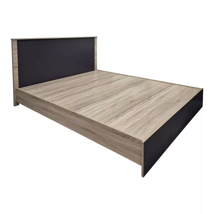 Κρεβάτι με στρώμα Athos-Nemesis pakoworld sonoma-ανθρακί 160x200εκ