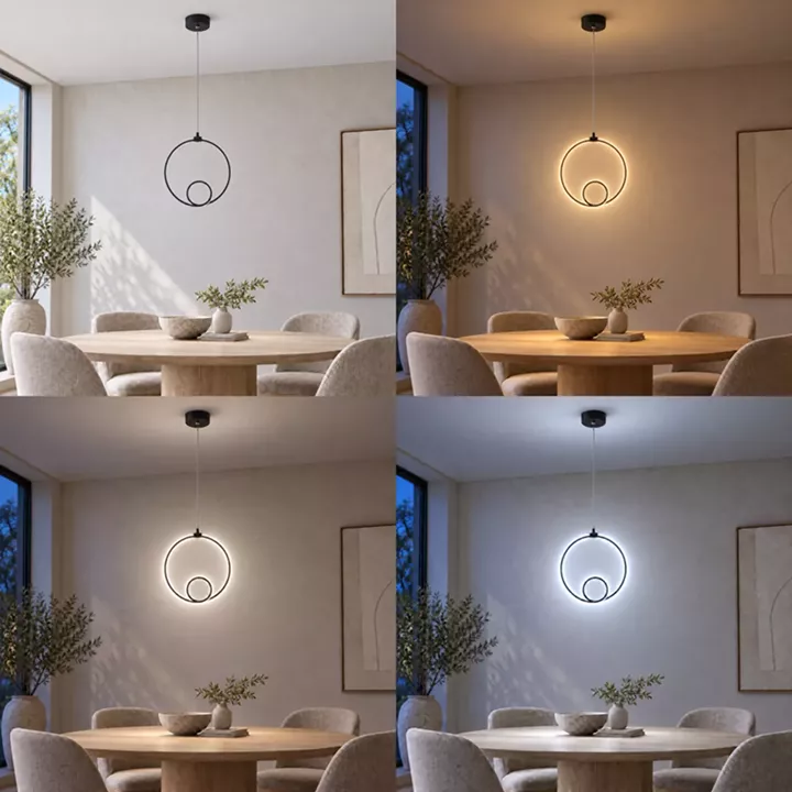 Ceiling light Lavani pakoworld LED black metal 15x18x70cm