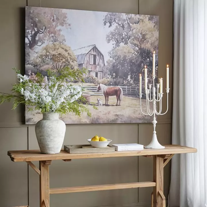 Artekko Real Touch Κλαδί με Λευκό Δελφίνιο από Πολυεστέρα (12x14x91)cm