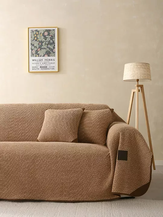 Beauty Home Ριχτάρι Τριθέσιο Lamb Plus Art 8832 175x300 Άμμου