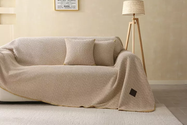 Beauty Home Ριχτάρι Τετραθέσιο Lamb Plus Art 8833 175x350 Μπεζ