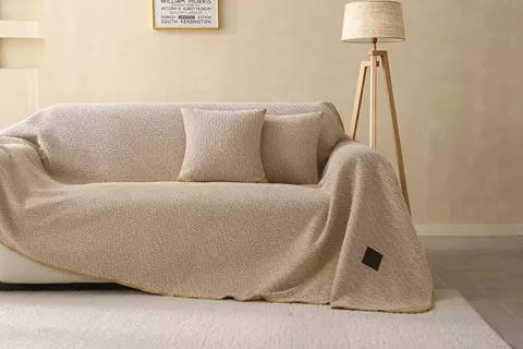 Beauty Home Ριχτάρι Τριθέσιο Lamb Plus Art 8833 175x300 Μπεζ