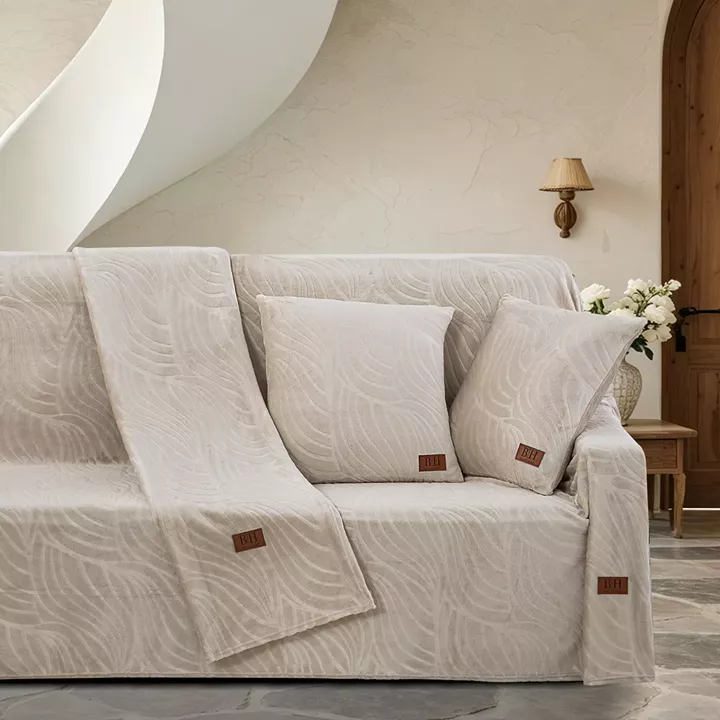 Beauty Home Σετ ριχτάρι 2τμχ Sienna Art 8670 (180x250+180x300) Μπεζ