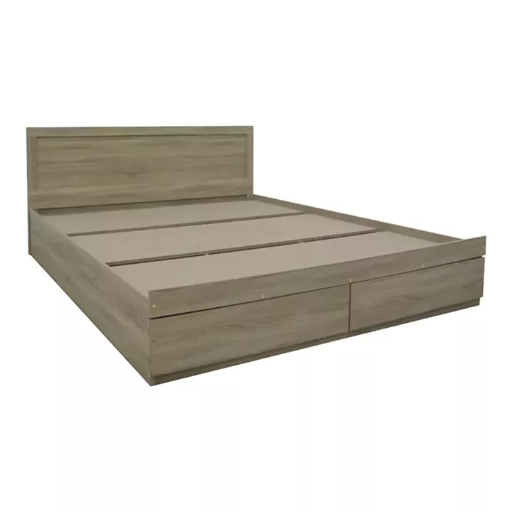 Bed with mattress and drawer Olympus Nemesis pakoworld sonoma 160x200cm