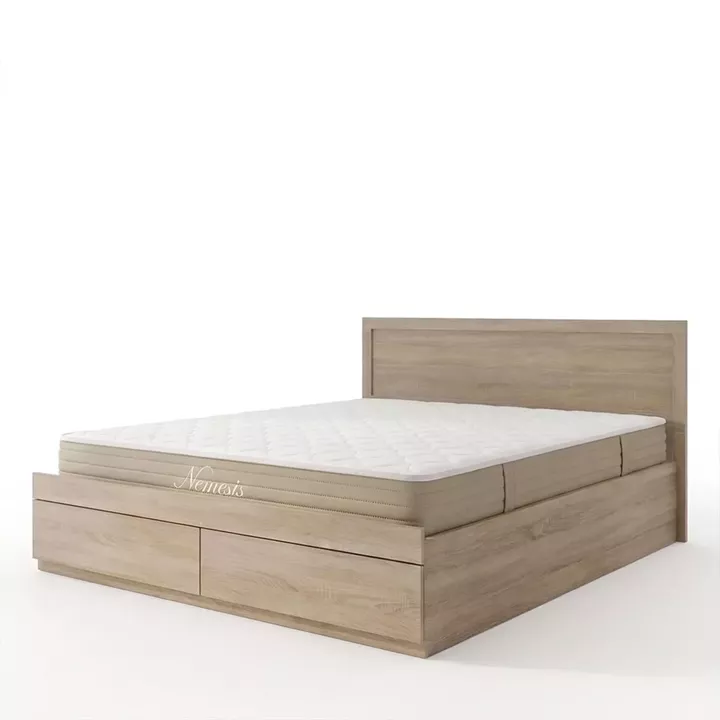 Bed with mattress and drawer Olympus Nemesis pakoworld sonoma 160x200cm