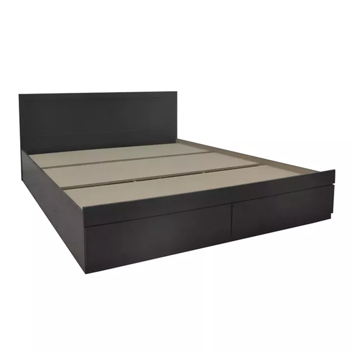 Κρεβάτι με στρώμα Olympus Utopia pakoworld με συρτάρι wenge 160x200εκ