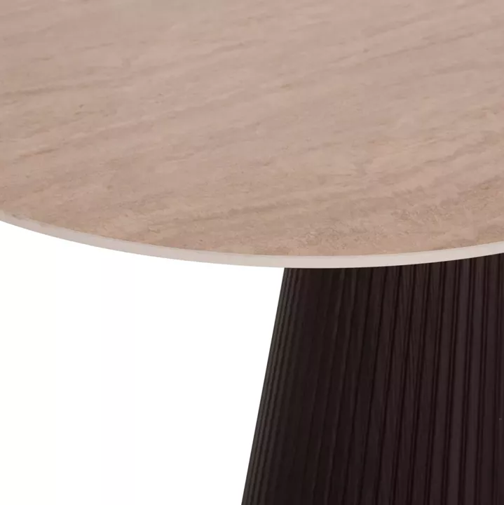 DINING SET 5PCS CATER HM12118.01 OVAL CERAMIC TOP--GREY VELVET
