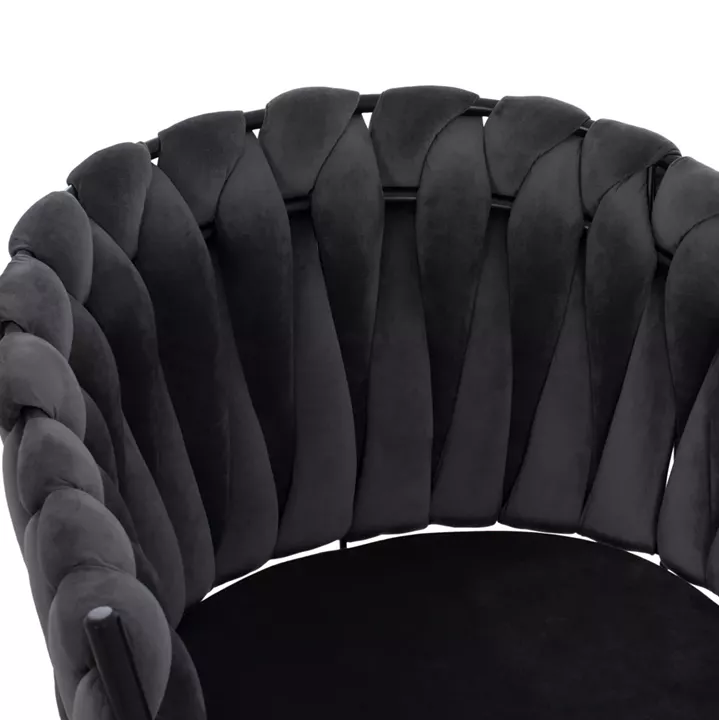 DINING SET 5PCS CATER HM12118.01 OVAL CERAMIC TOP--GREY VELVET